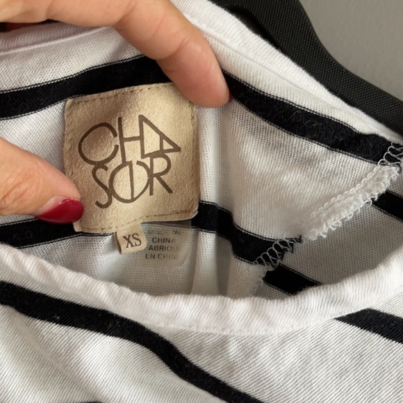 Chaser striped ruffle open back top size XS - Picture 5 of 8